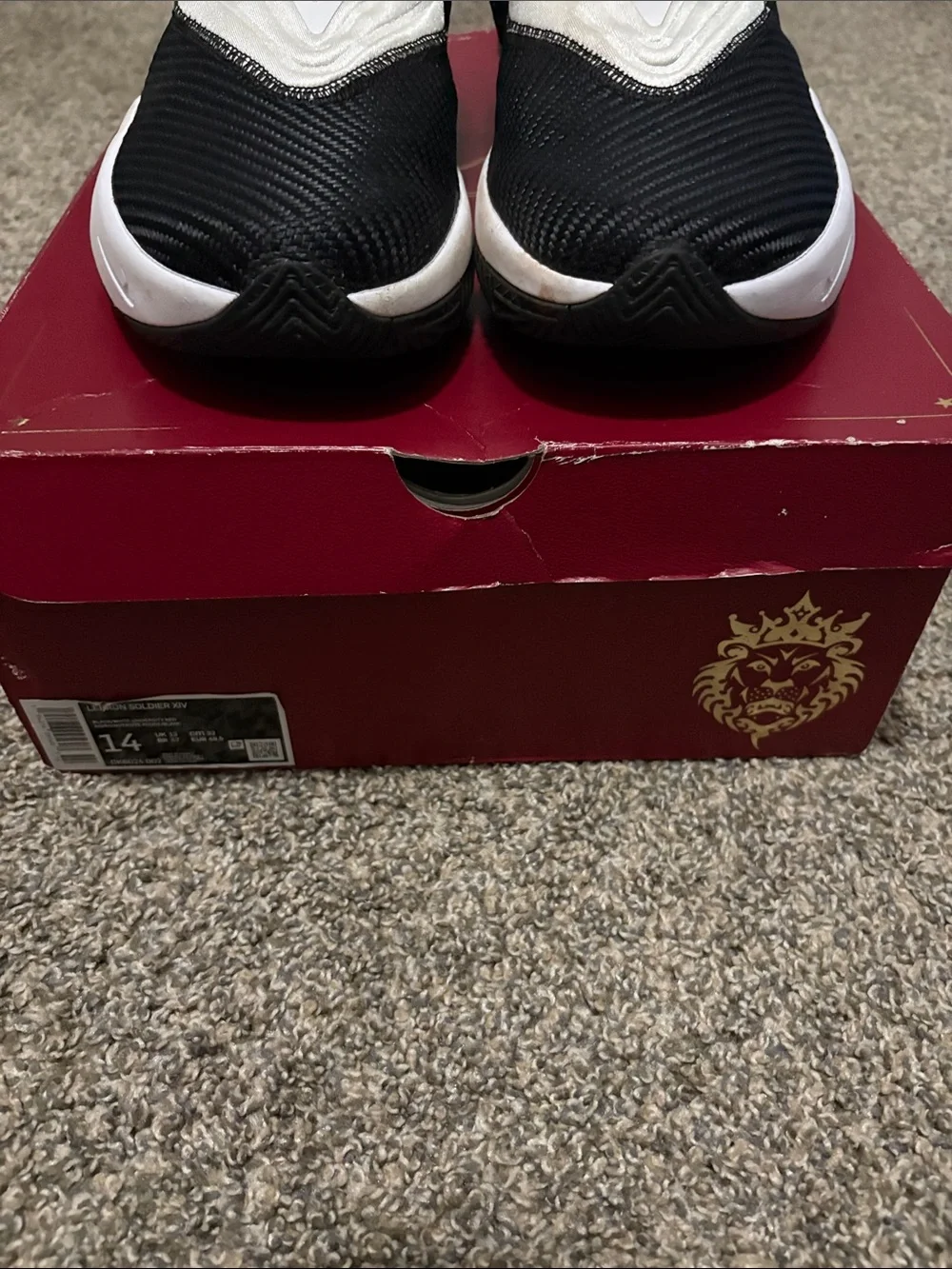 Men's Black & White Athletic Slip-On Sneakers